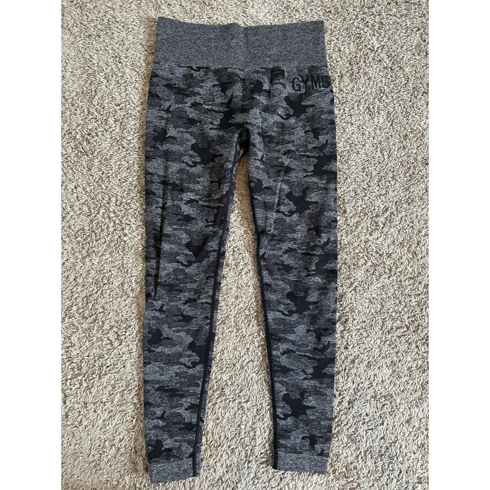 Gymshark Gray Camo Seamless Leggings